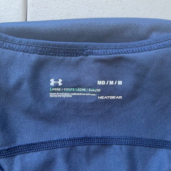 Under Armour Men's Blue Heat Gear Tank Top Size Medium - Picture 3 of 11
